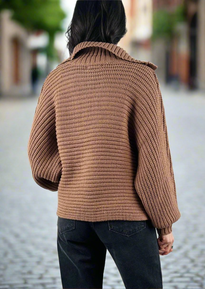 Collared Brown Sweater