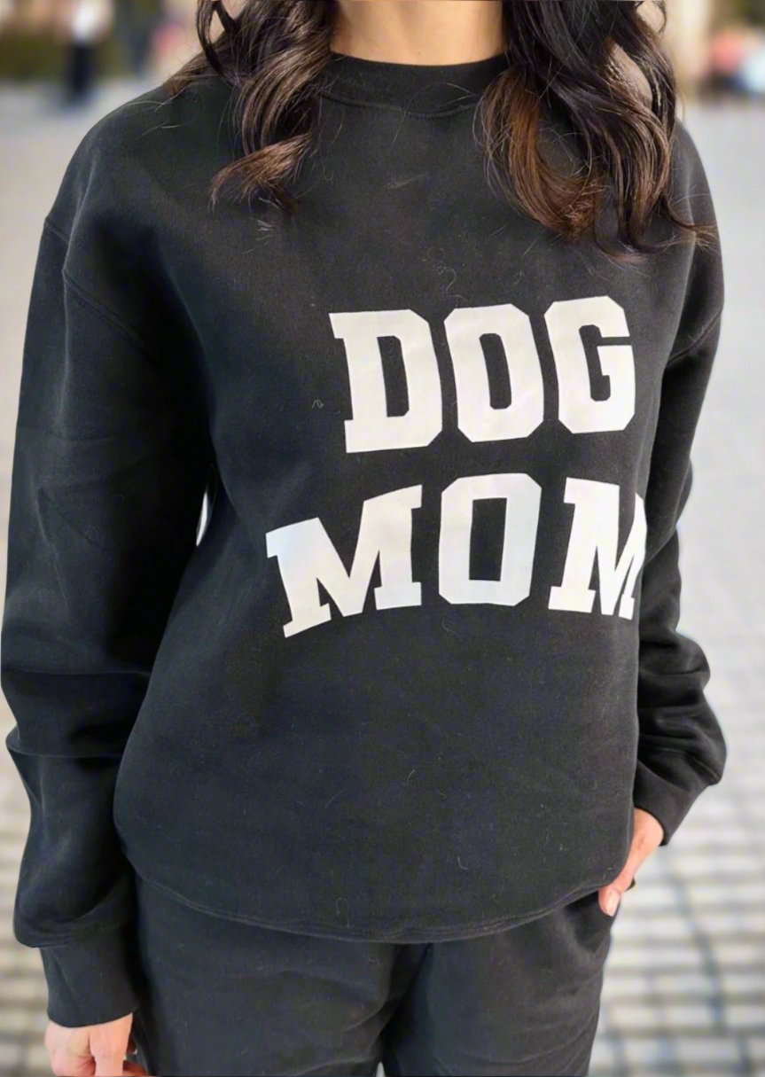 Dog Mom Classic Crew Neck Sweatshirt