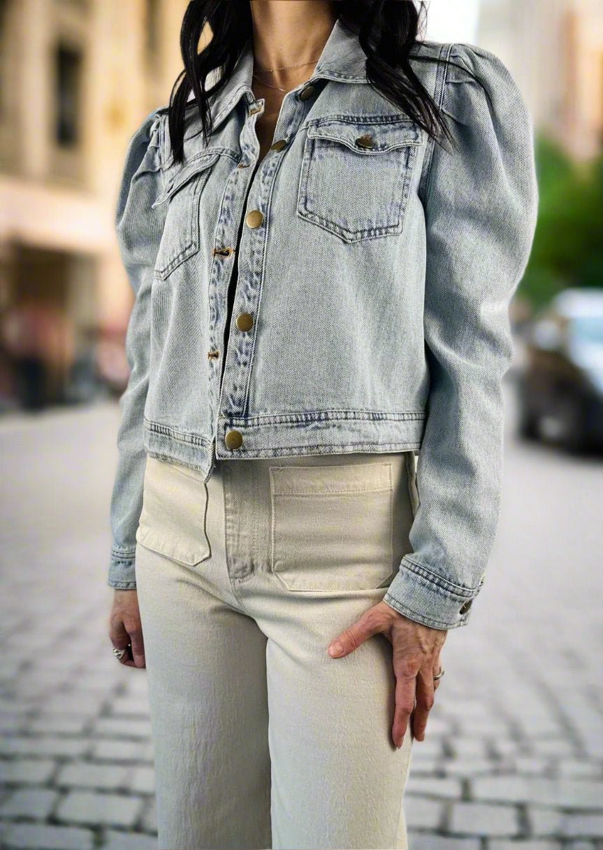 FLARE DENIM JACKET