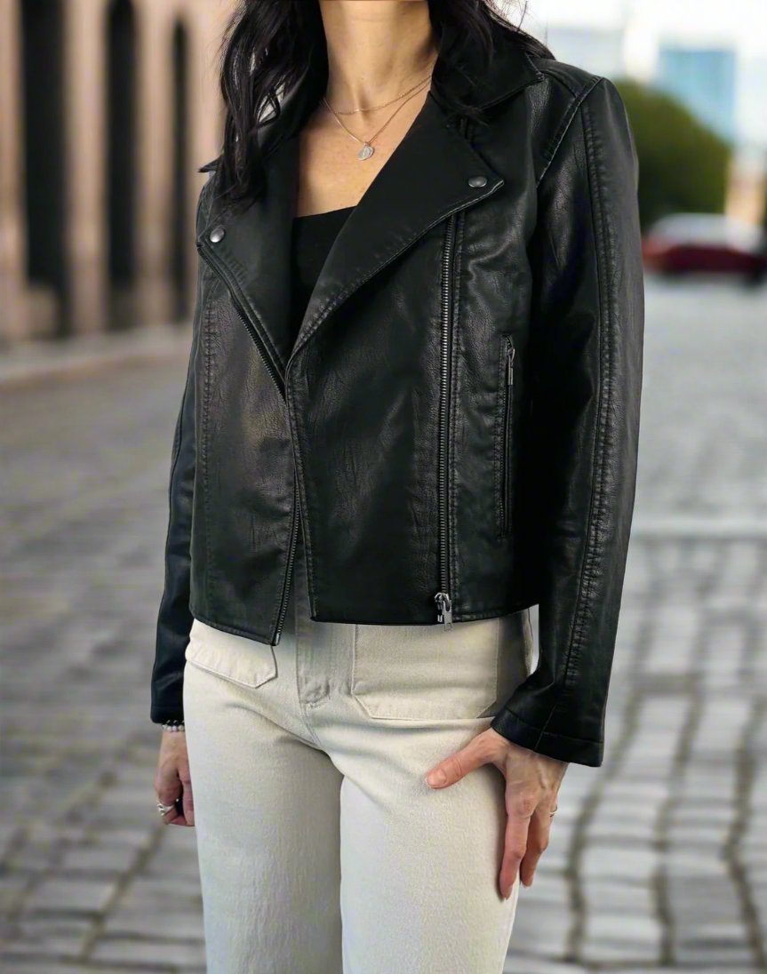 Faux Leather Jacket