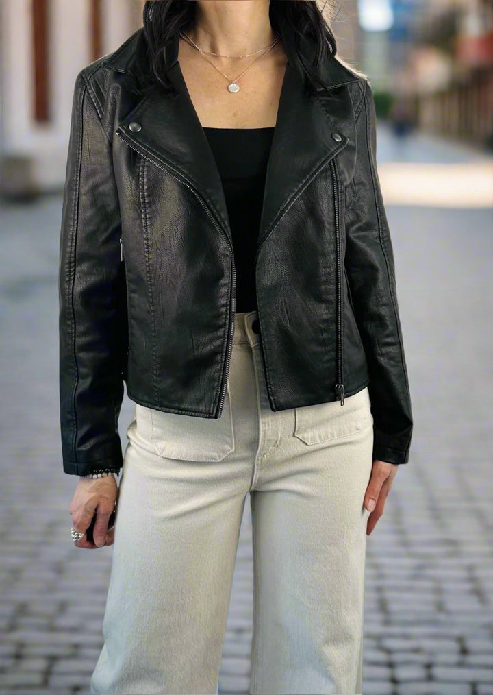 Faux Leather Jacket