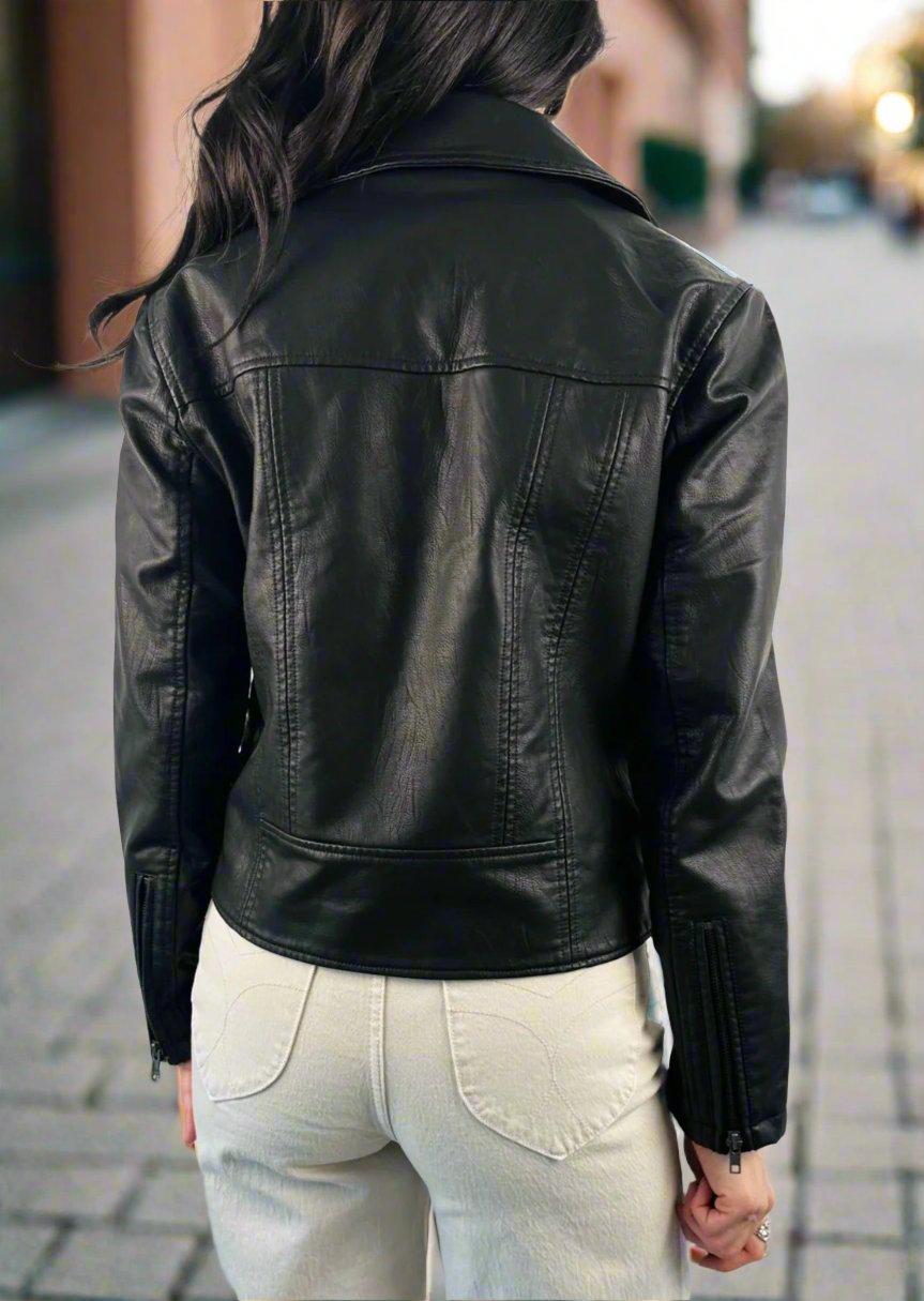 Faux Leather Jacket