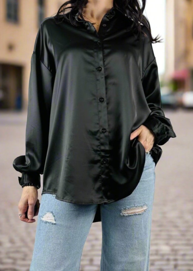 SILK BUTTON UP SHIRT