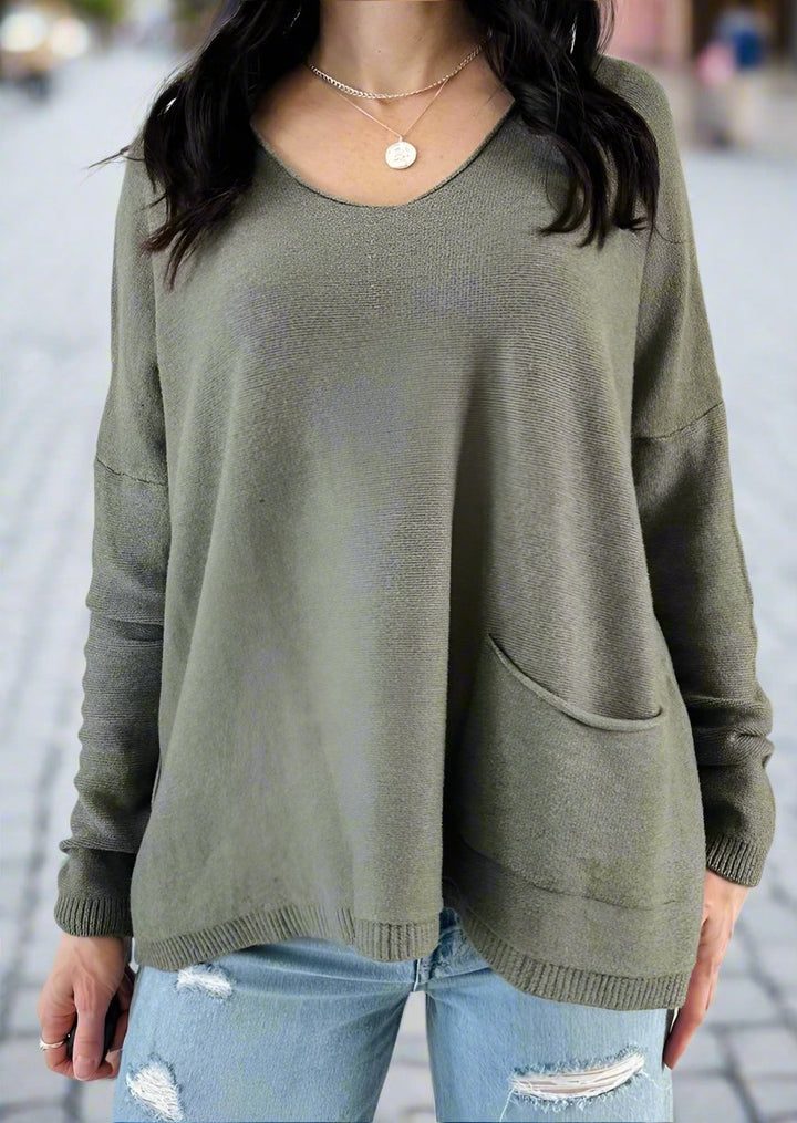 Soft Knit Olive Sweater