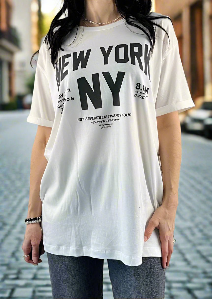 WELCOME TO NEW YORK OVERSIZED TEE