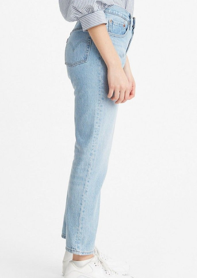 Levi's 501 crop jeans in hot sale light wash