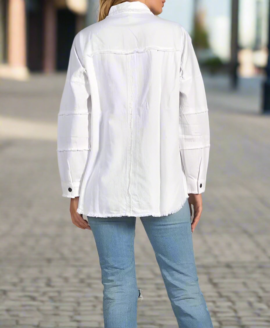  DISTRESSED WHITE JACKET