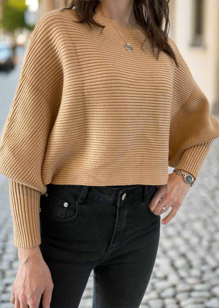 DANNI CROPPED KNIT SWEATER