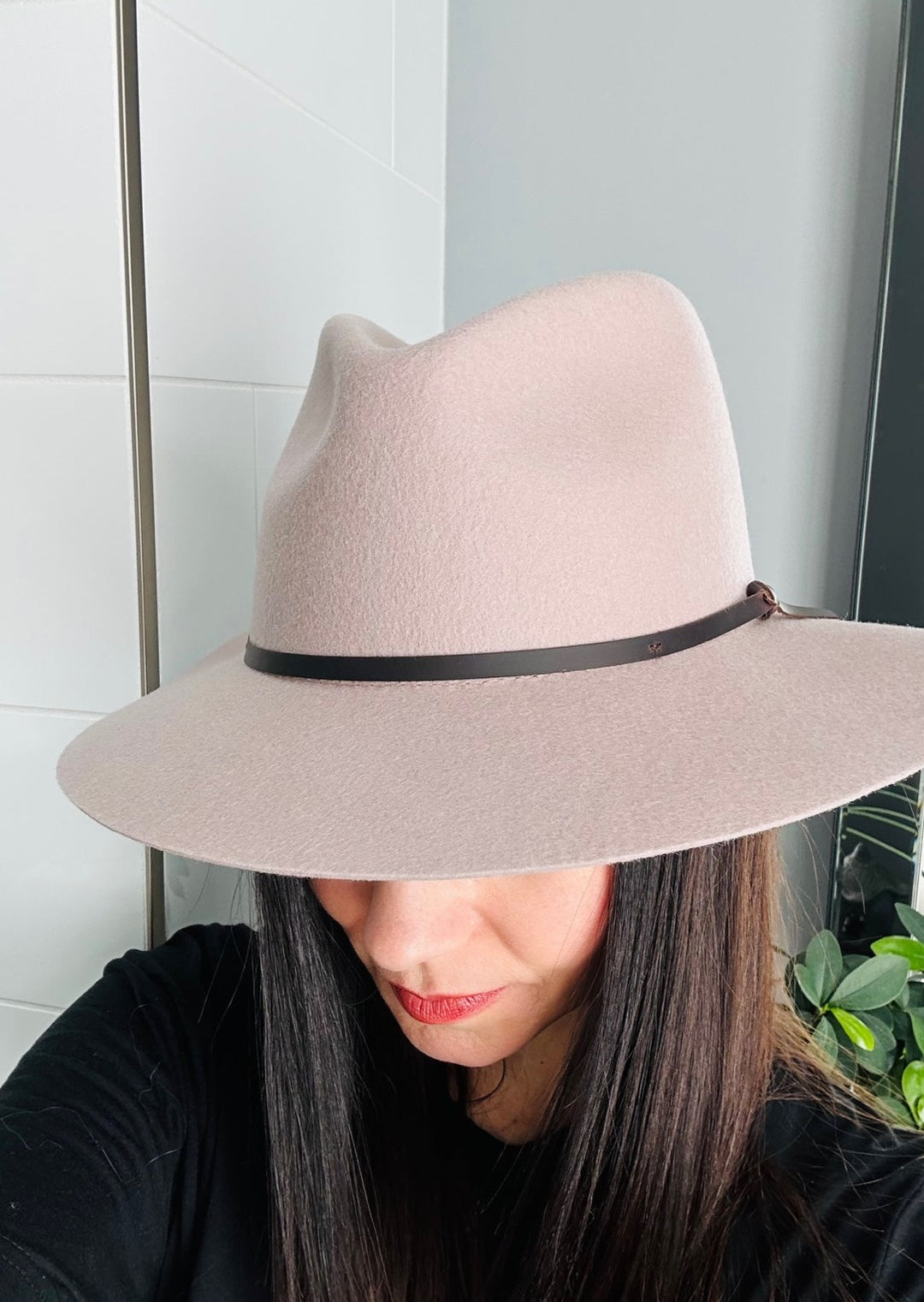 DURANGO ROSE DUST FEDORA HAT