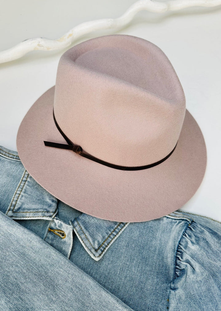 DURANGO ROSE DUST FEDORA HAT