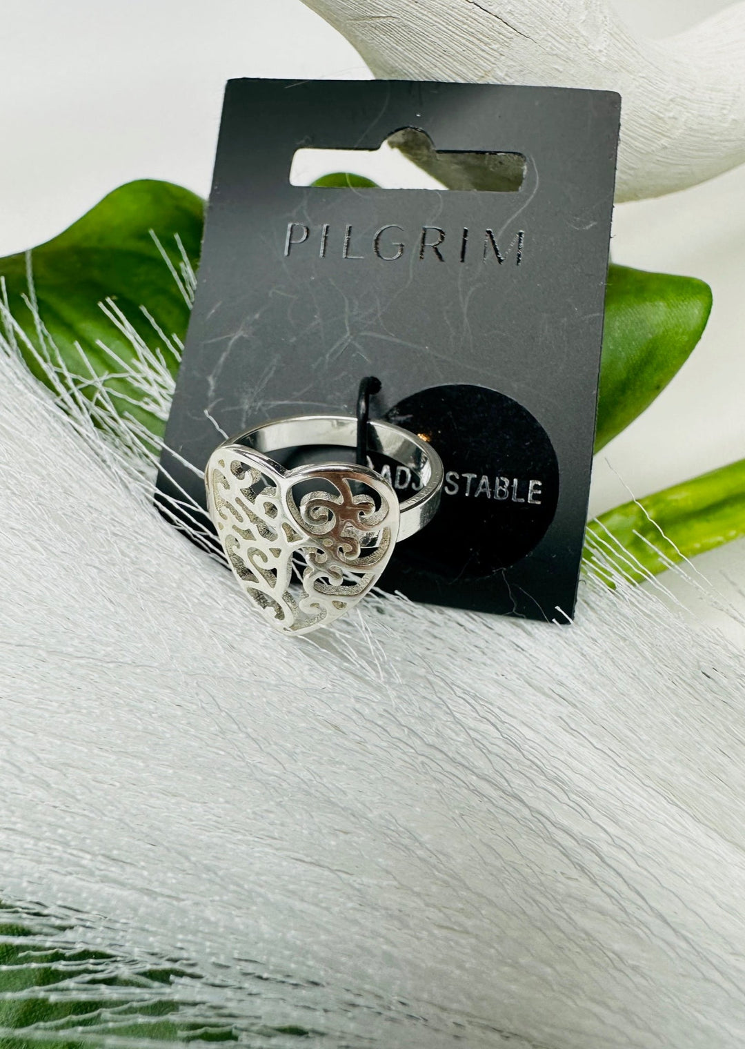 FELICE SILVER HEART RING