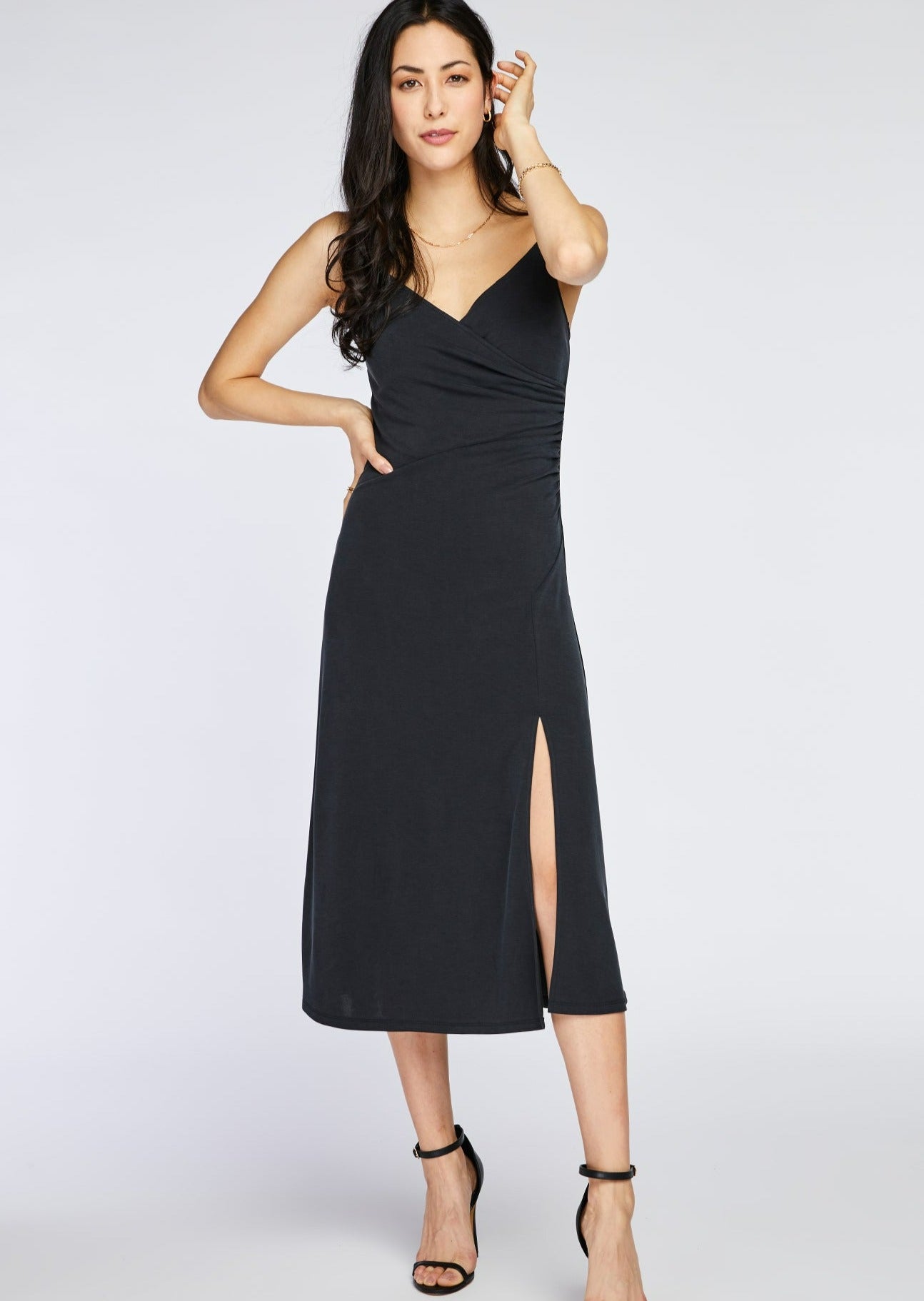 Formal black midi on sale dress