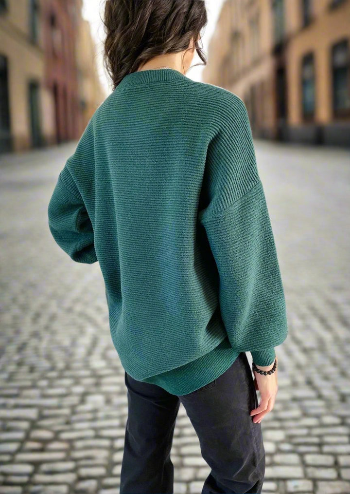 HIGH-LOW OTTOMAN SWEATER