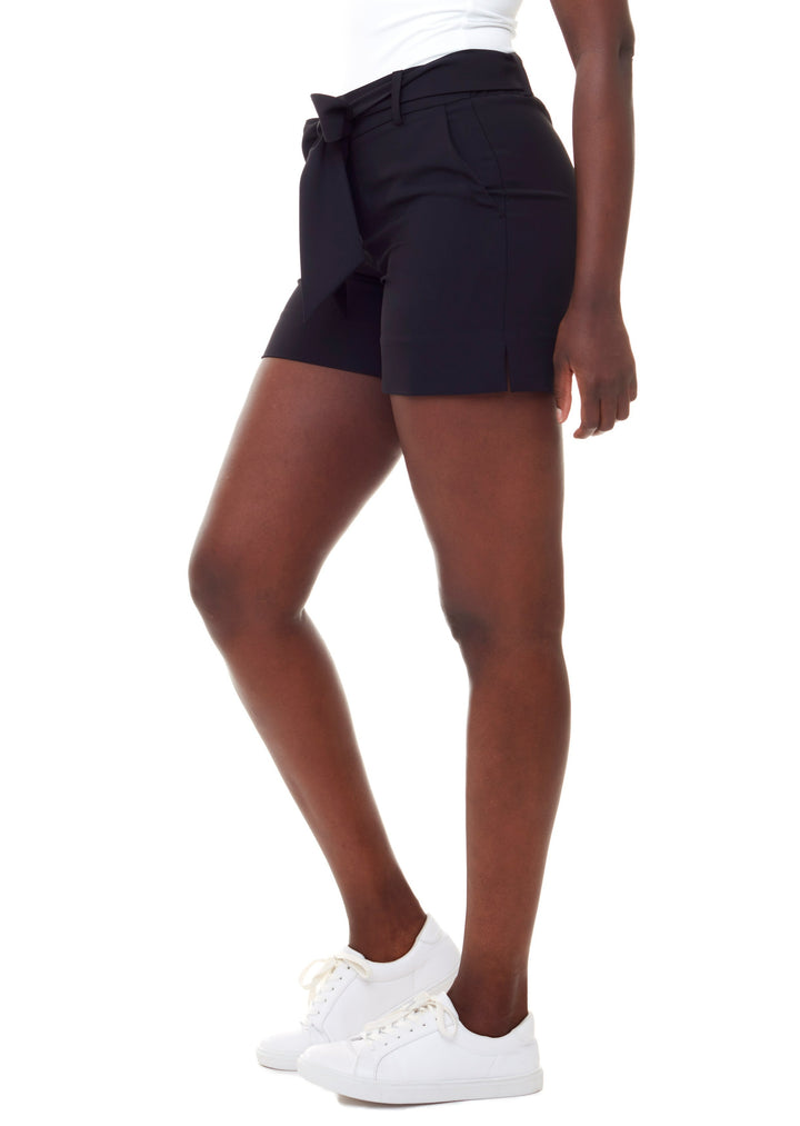 VICTORIA VEGAN SILK BLACK SHORT