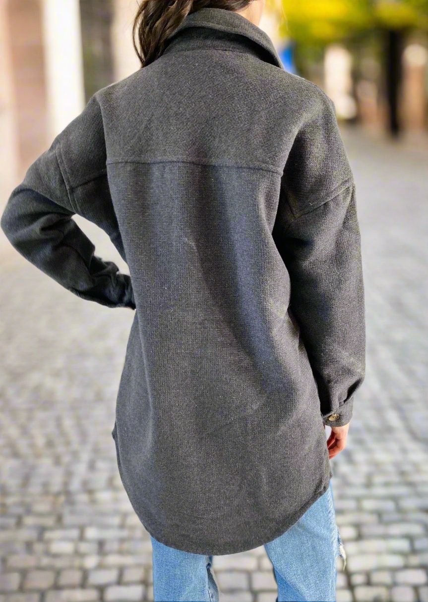 LONG SLATE JACKET