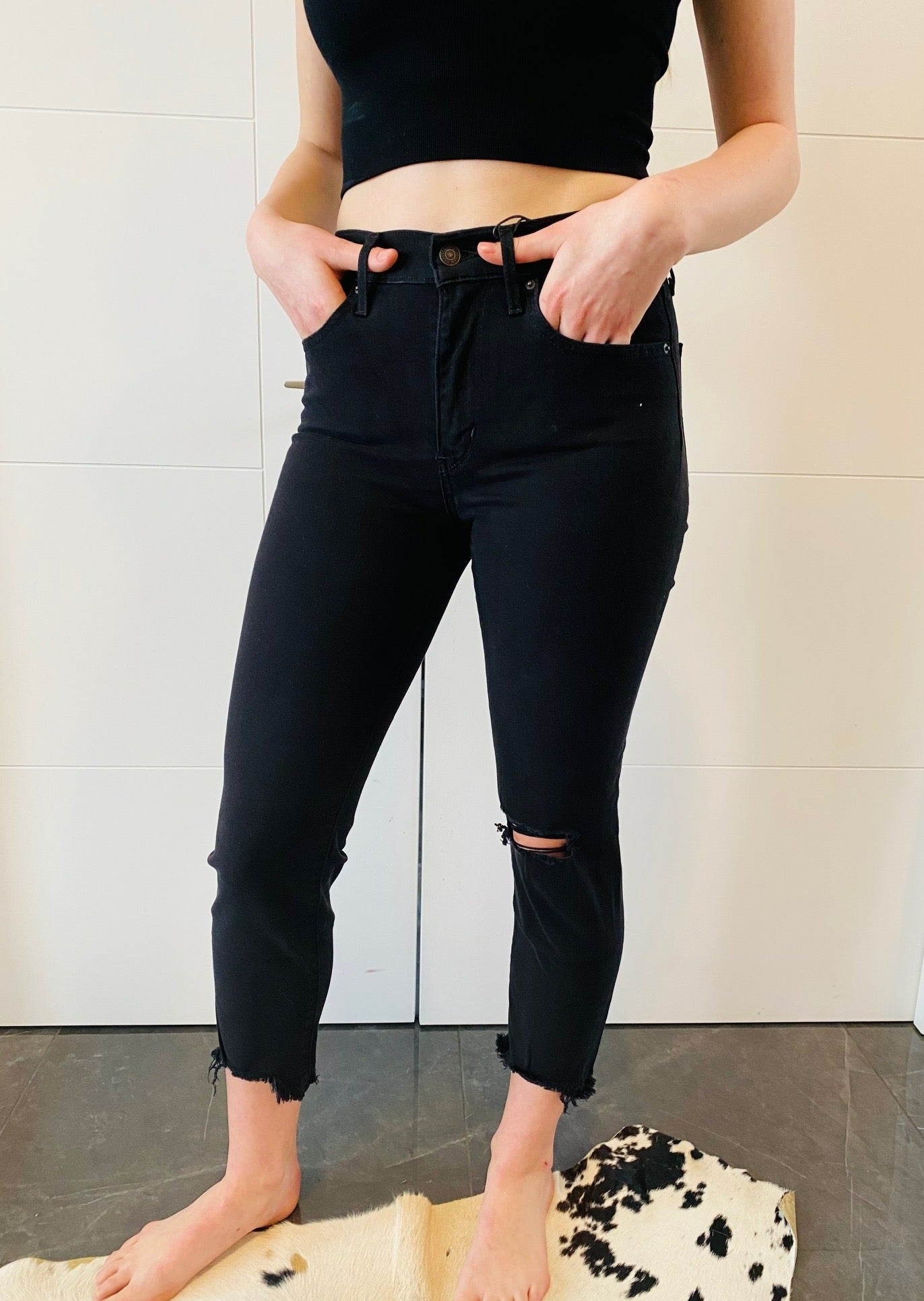 724 high rise 2024 straight crop jeans