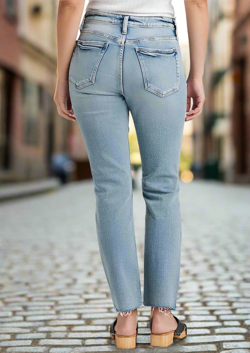 BEAU MID RISE SLIM INDIGO JEANS