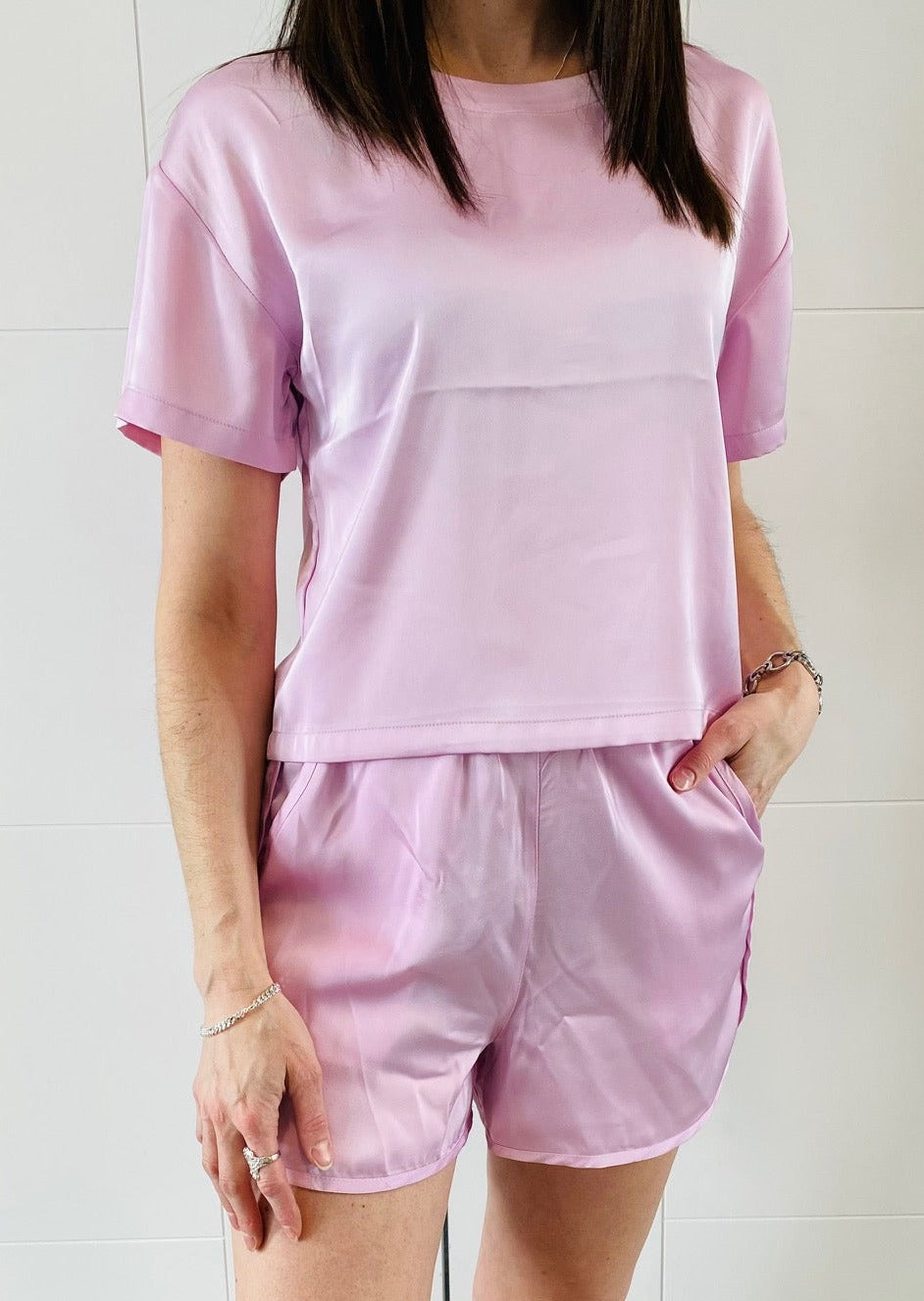 RD Style Sweet and Chic Pirouette Shiny Top | Tia B Boutique